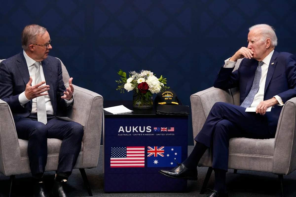 mar rojo en peligro, biden y primer ministro de Australia