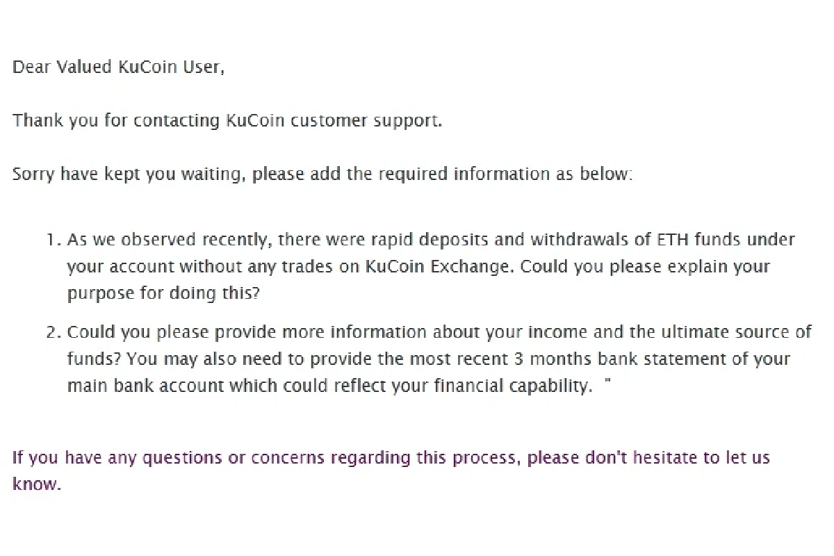 KuCoin responde a usuarios