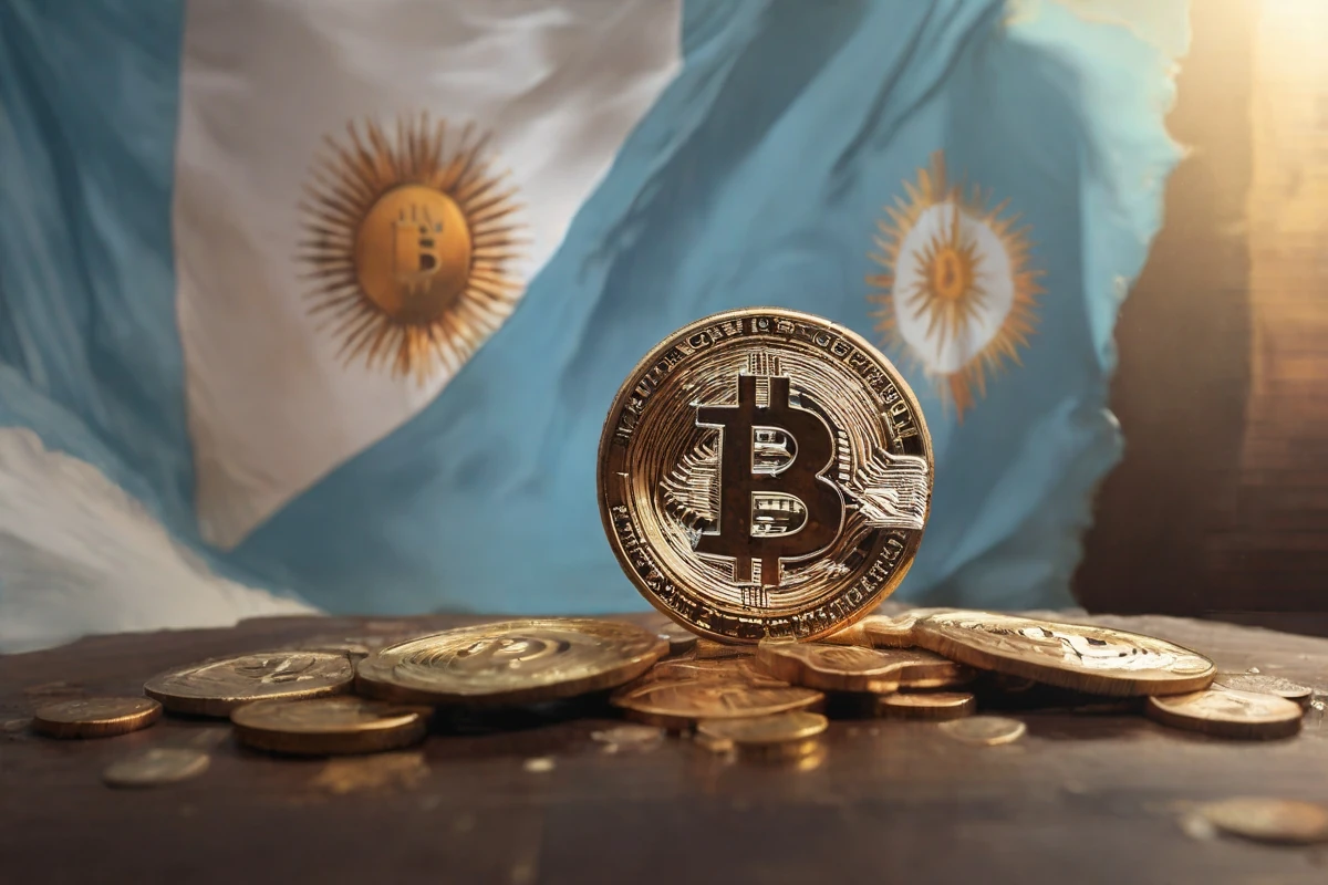 Bitcoin en argentina bandera