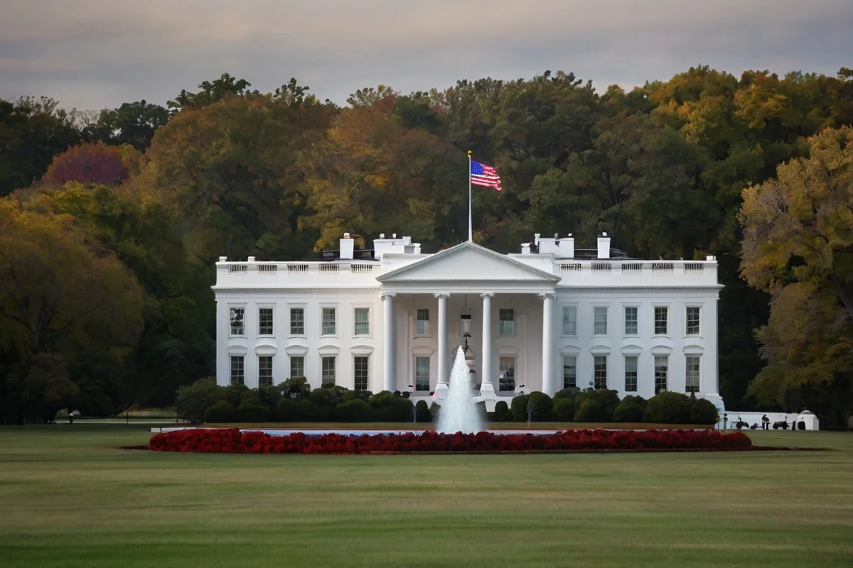 casa blanca por la IA