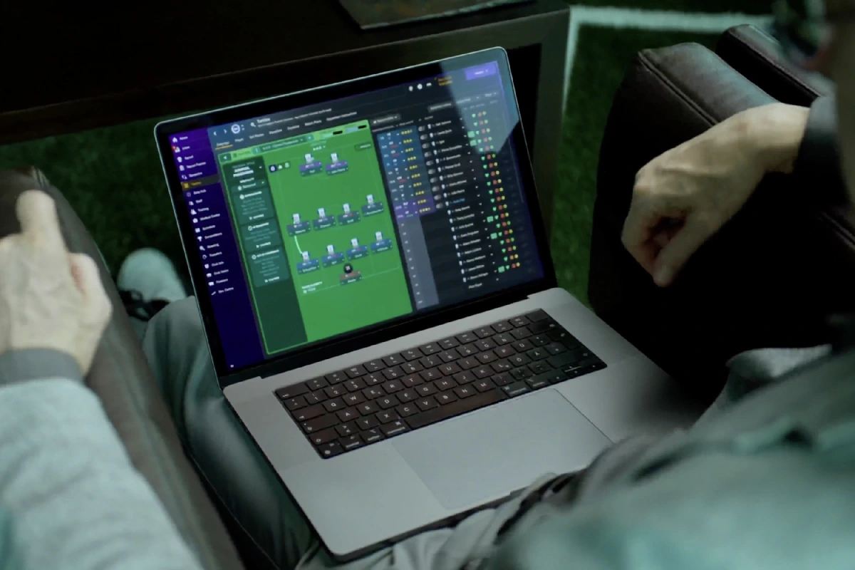 Interfaz del juego de football manager