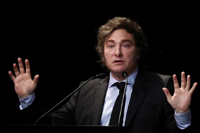 Presidente Javier Milei en conferencia