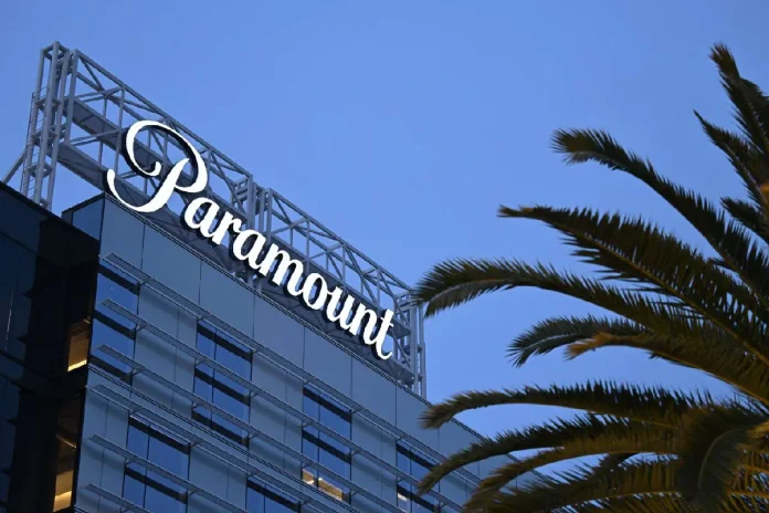 Fachada de Paramount Global en edificio