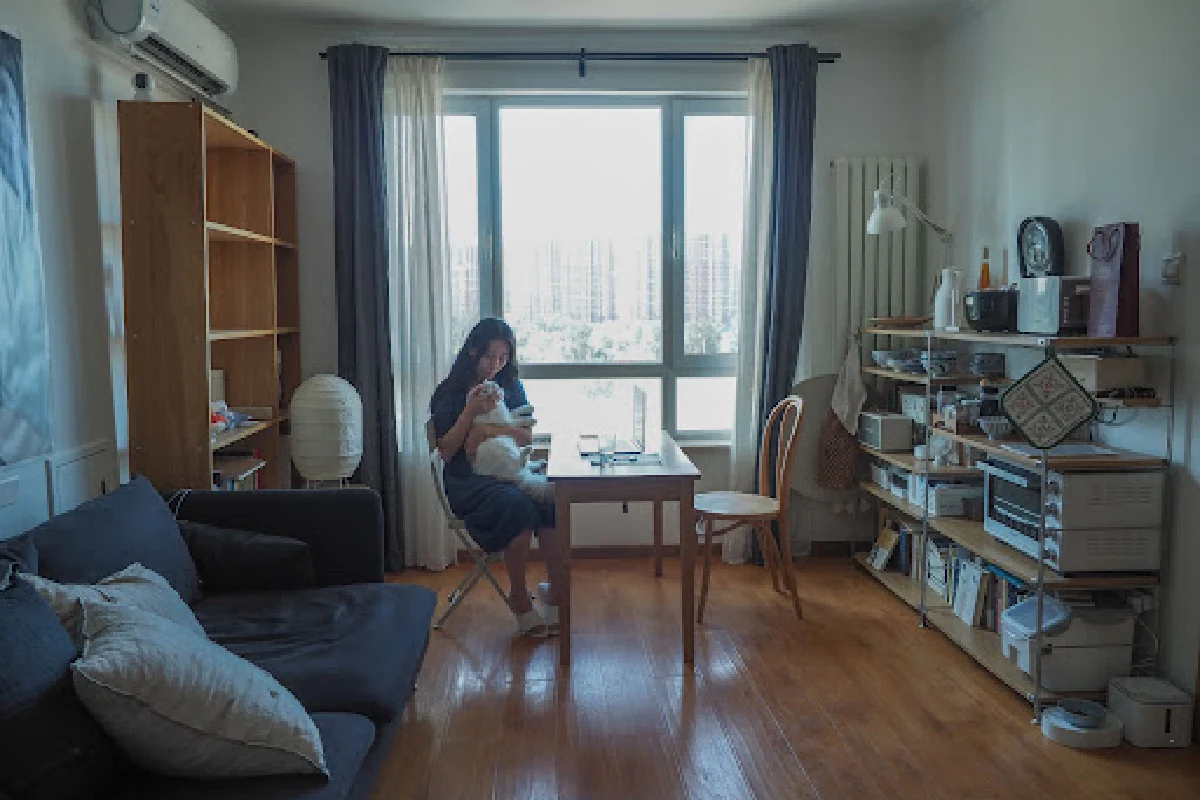 inquilina en apartamento en China