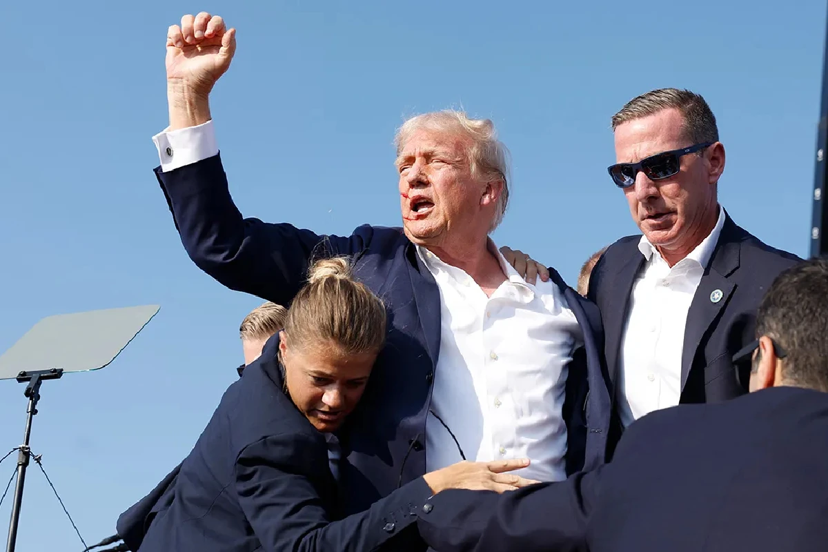 Donald Trump herido en oreja