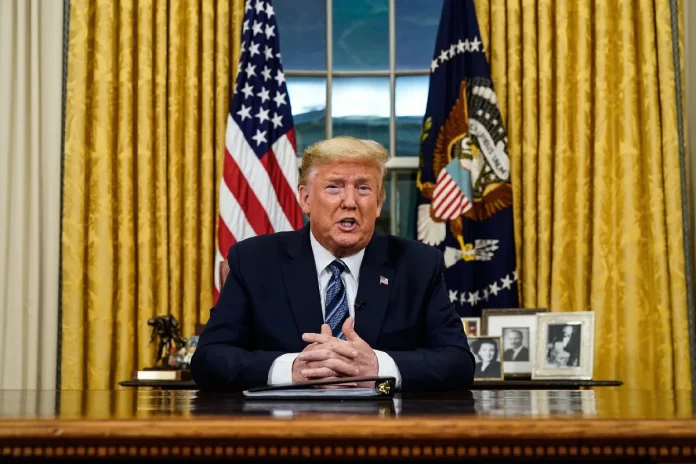 Donald Trump en la casa blanca