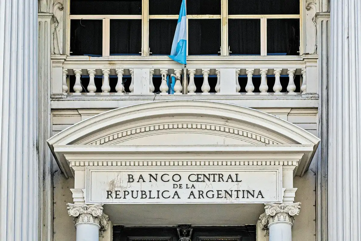 Fachada del Banco Central de Argentina.