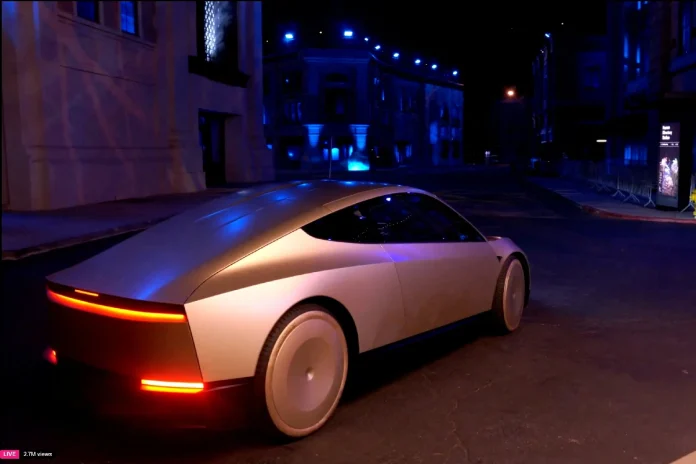 Evento de presentación del robotaxi de tesla