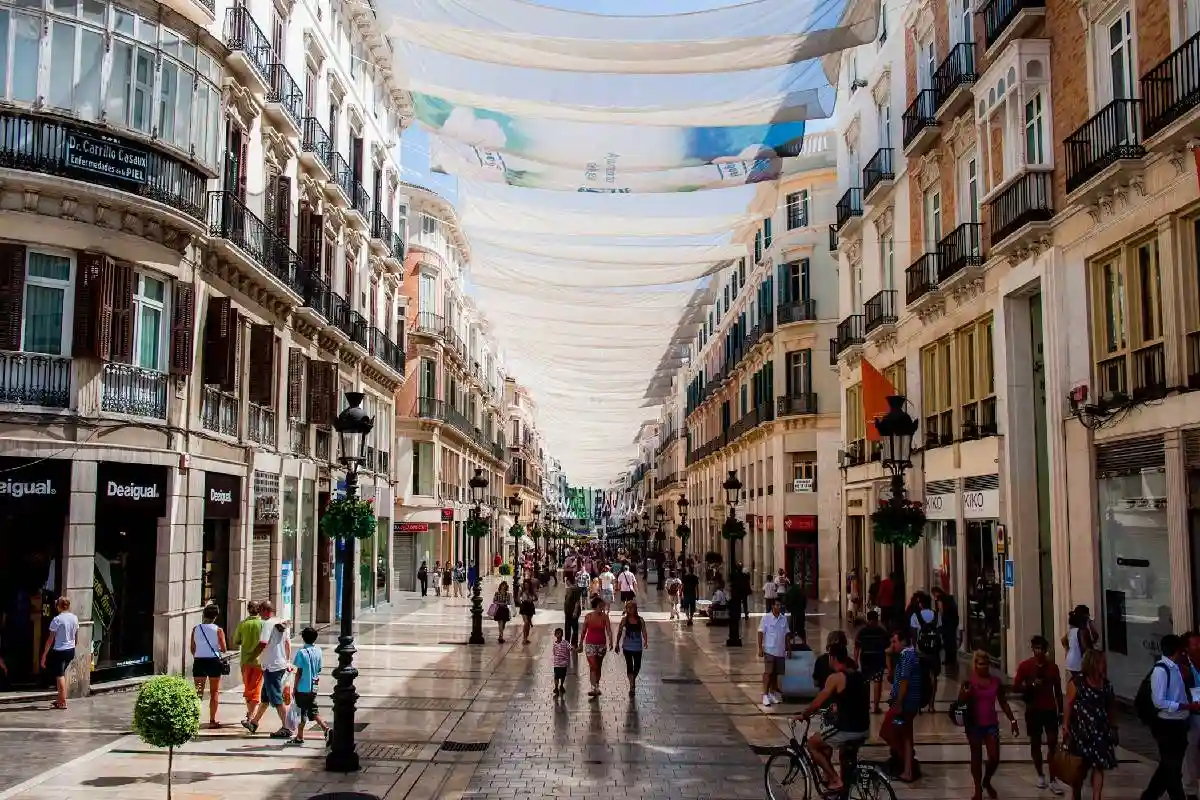 centro de la ciudad de Málaga.
