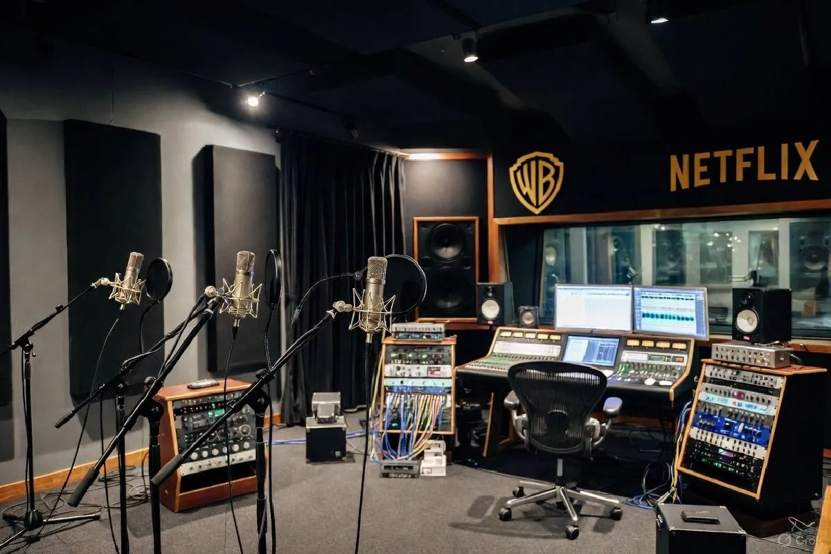 Estudio de grabación de Warner Bros y Netflix.